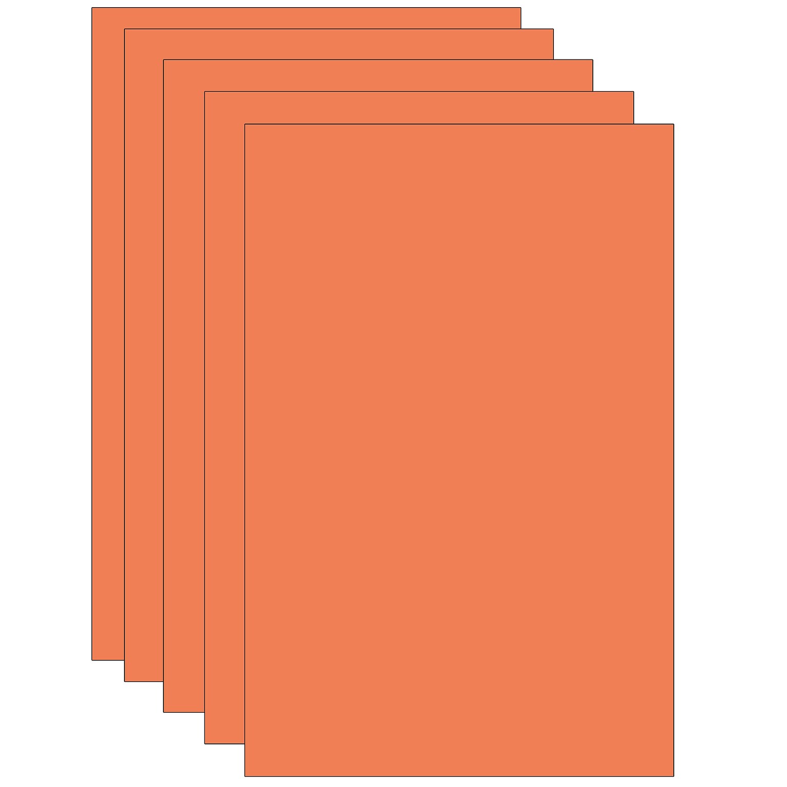 Spectra Deluxe Bleeding Art Tissue, Orange, 20 x 30, 24 Sheets/Pack, 5 Packs (PAC59162-5)
