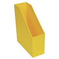 Romanoff Plastic Magazine File, 9.5 x 3.5 x 11.5, Yellow, Pack of 2 (ROM77703-2)