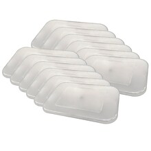 Teacher Created Resources Plastic Storage Bin Lid, Small, Clear, Pack of 12 (TCR20342-12)