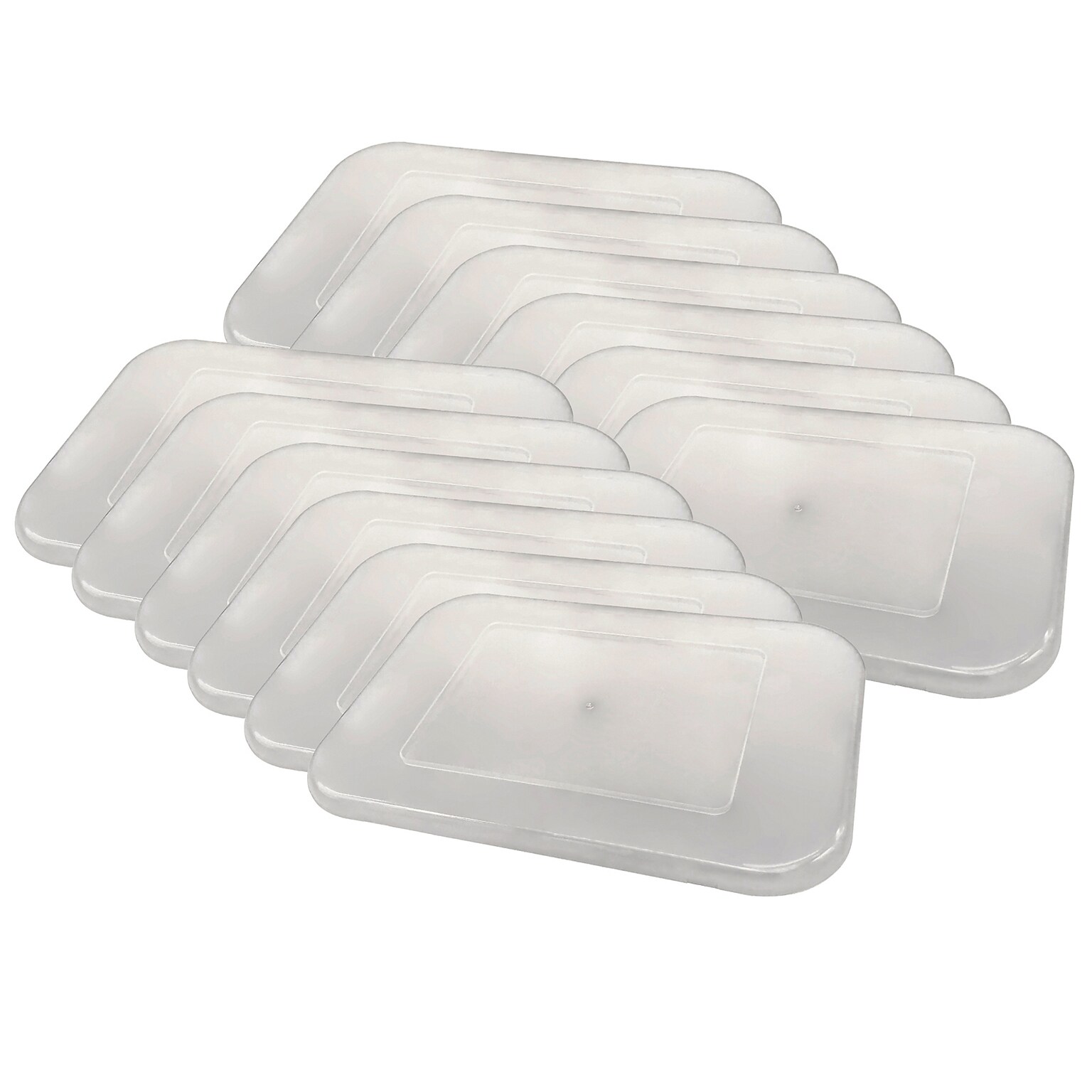 Teacher Created Resources Plastic Storage Bin Lid, Small, Clear, Pack of 12 (TCR20342-12)