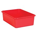 Teacher Created Resources® Plastic Storage Bin, Large, 16.25 x 11.5 x 5, Red, Pack of 3 (TCR20404