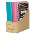 Teacher Created Resources Vinyl Book Bin, 5 x 8 x 11, Burlap Design, Pack of 3 (TCR20835-3)