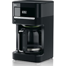 BRAUN BrewSense 12 Cups Automatic Drip Coffee Maker, Black (KF7000BK)