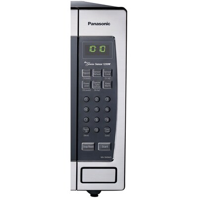 Panasonic 2.2 cu. ft. 1250W Genius Sensor Countertop/Built-In Microwave Oven with Inverter Technology (NN-SN966SR)