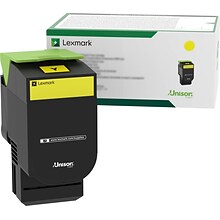Lexmark 801 Yellow High Yield Toner Cartridge (80C1HY0)