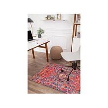 Anji Mountain Rugd Merida Carpet & Hard Floor Chair Mat, 36 x 48, Low-Pile, Multicolored (AMB900
