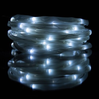Pure Garden LED Solar Rope Light 32 Feet, White (M150041)