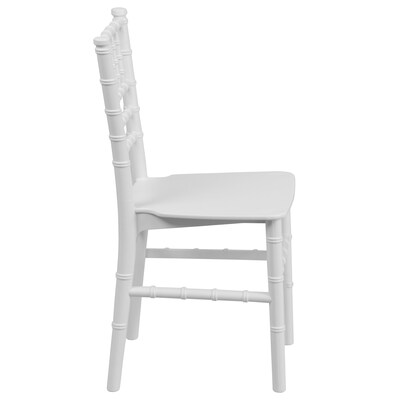 Flash Furniture Resin Kids Chiavari Chair, White (LEL7KWH)