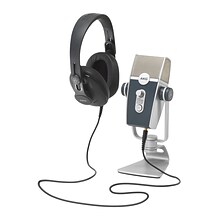 AKG Podcaster Essentials Lyra 5122010-00 Wired USB Microphone & K371 Headphones, Silver/Grey/Black