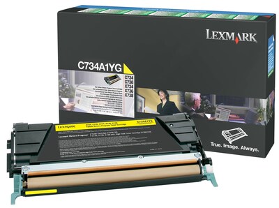 Lexmark C734 Yellow Standard Yield Toner Cartridge