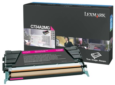 Lexmark C734A2MG Magenta Standard Yield Toner Cartridge