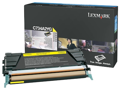 Lexmark C734A2YG Yellow Standard Yield Toner Cartridge