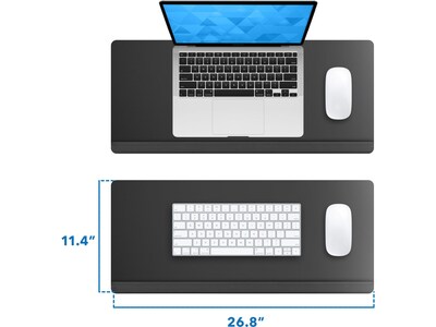 Mount-It! Adjustable Standing Keyboard and Mouse Platform, Black (MI-7146)