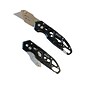 Apollo Tools Stainless Steel Foldable Utility Knife with Carabiner Clip and Fast-Change Blade (DT5017)