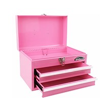 Apollo Tools 2-Drawer Chest Case, Pink (DT5010P)