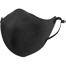 AirPop Light SE Reusable Face Mask, Adult, Black, 4/Pack (43514)