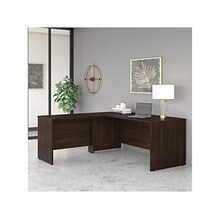 Bush Business Furniture Studio C 72W L Shaped Desk with Return, Black Walnut (STC049BW)