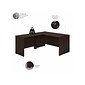 Bush Business Furniture Studio C 60"W L Shaped Desk with Mobile File Cabinet and Return, Black Walnut (STC008BWSU)