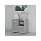 Bush Business Furniture Studio C Office Storage Cabinet with Drawers and Shelves, Platinum Gray (SCF130PGSU)