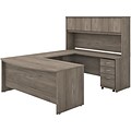 Bush Business Furniture Studio C 72W U Shaped Desk with Hutch and Mobile File Cabinet, Modern Hicko