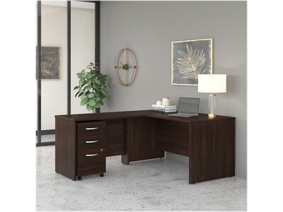 Bush Business Furniture Studio C 60"W Office Desk, Black Walnut (SCD260BW)