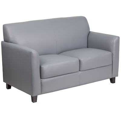 Flash Furniture HERCULES Diplomat Series 52 LeatherSoft Loveseat, Gray (BT8272GY)