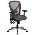 Flash Furniture Sam Ergonomic Mesh Swivel Mid-Back Multifunction Executive Office Chair, Transparent Gray (GOWY1363)