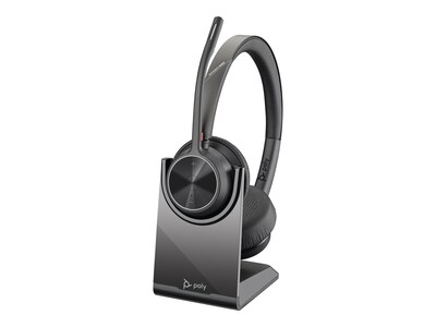 Plantronics Voyager 4320 UC Bluetooth On Ear Computer Headset, Black and Gray (218479-01)