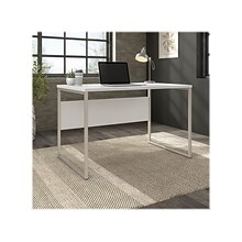 Bush Business Furniture Hybrid 48W Computer Table Desk with Metal Legs, White (HYD248WH)