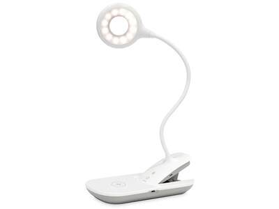 UltraBrite UseAnywhere LED Desk Lamp, 19.5", White (UPL0124-WHT-DS)
