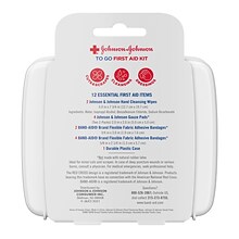 Johnson & Johnson First Aid to Go, 12 Pieces/Kit, 48 Kits/Carton (8295CT)