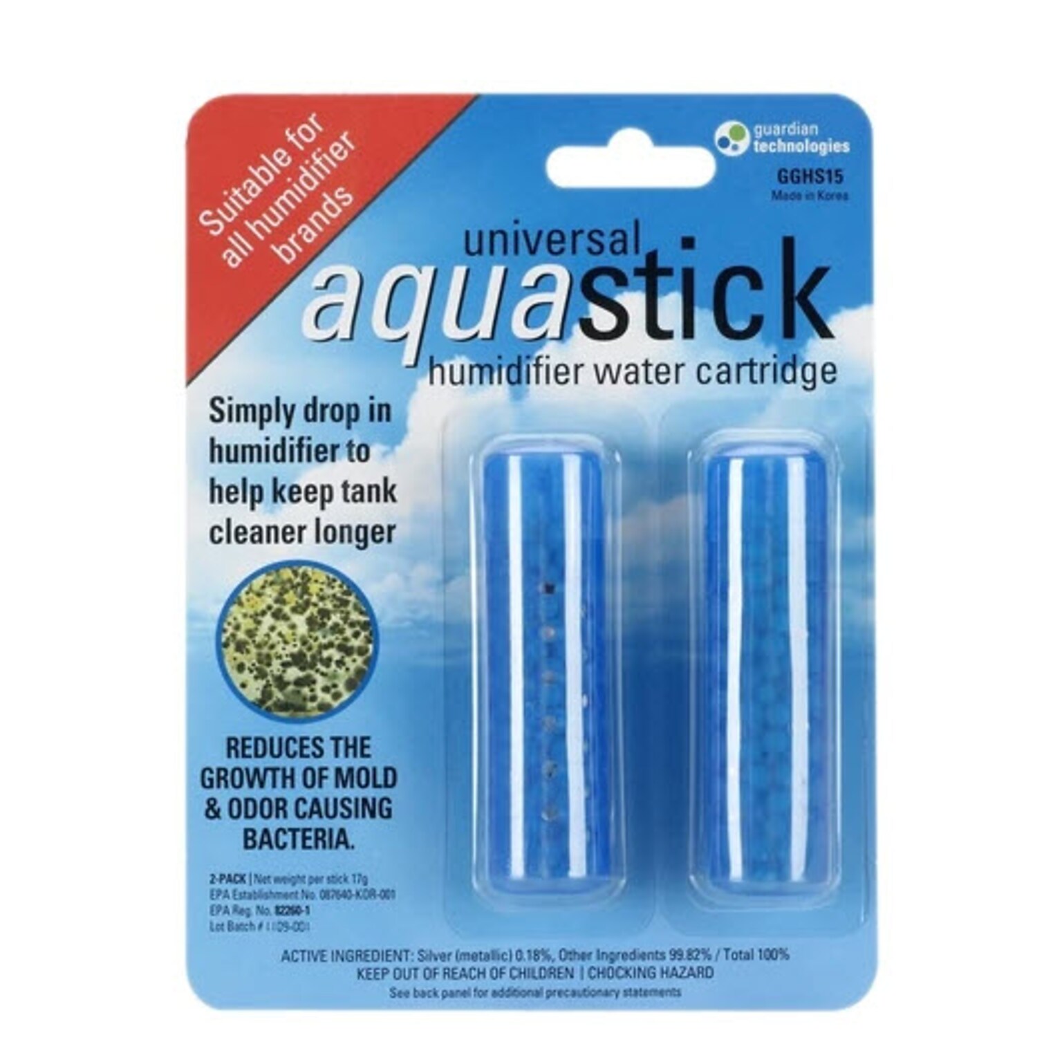 PureGuardian GGHS15 Aquastick Humidifier Treatment