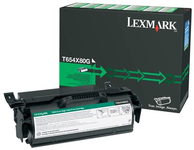 Lexmark T654X80G Black Extra High Yield Toner Cartridge