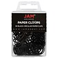 JAM Paper Circular Small Paper Clips, Black, 50/Pack (2187133)