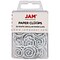 JAM Paper Circular Small Paper Clips, White, 50/Pack (2187139)
