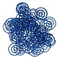 JAM Paper Circular Small Paper Clips, Dark Blue, 50/Pack (2187134)