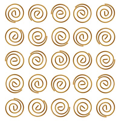 JAM Paper® Circular Colored Papercloops, Gold Round Paper Clips, 50/pack (21832062)