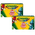 Crayola Regular Size Crayons, Assorted Colors, 120/Box, 2 Boxes (BIN526920-2)