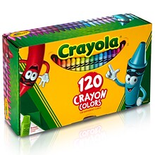 Crayola Regular Size Crayons, Assorted Colors, 120/Box, 2 Boxes (BIN526920-2)