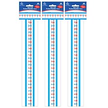 Carson-Dellosa Student Number Lines -20 to 20 Manipulative, Grade K-3, Red/Blue, 30/Pack, 3 Packs (C