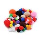 CLI Pom-Poms, Assorted Sizes/Colors, 100/Bag, 6 Bags (CHL69310-6)