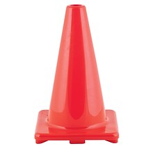 Champion Sports Hi-Visibility Flexible Vinyl Cone, 12, Orange, 3/Bundle (CHSC12OR-3)