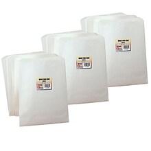 Hygloss 8.5 x 11 Pinch Bottom Paper Bag, White, 50/Pack, 3 Packs (HYG58550-3)