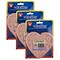 Hygloss Heart Doilies, Pink, 4, 100/Pack, 3 Packs (HYG91045-3)