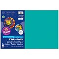 Pacon Tru-Ray 12 x 18 Construction Paper, Turquoise, 50 Sheets/Pack, 5 Packs (PAC103039-5)