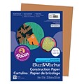Pacon SunWorks 9 x 12 Construction Paper, Brown, 50 Sheets/Pack, 10 Packs (PAC6703-10)
