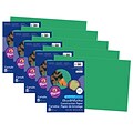 Pacon SunWorks 12 x 18 Construction Paper, Holiday Green, 50 Sheets/Pack, 5 Packs (PAC8007-5)