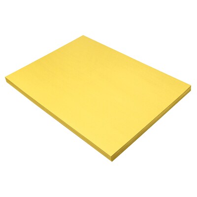 Pacon SunWorks 18" x 24" Construction Paper, Yellow, 100 Sheets (PAC8418)