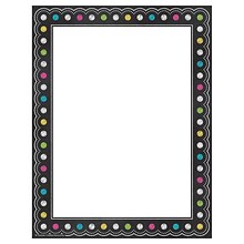 Teacher Created Resources Chalkboard Brights Computer Paper, 50 Per Pack, 6 Packs (TCR5837-6)