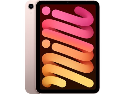 Apple iPad mini 8.3 Tablet, 6th Gen, 64GB, Wi-Fi + Cellular, Pink (MLX43LL/A)